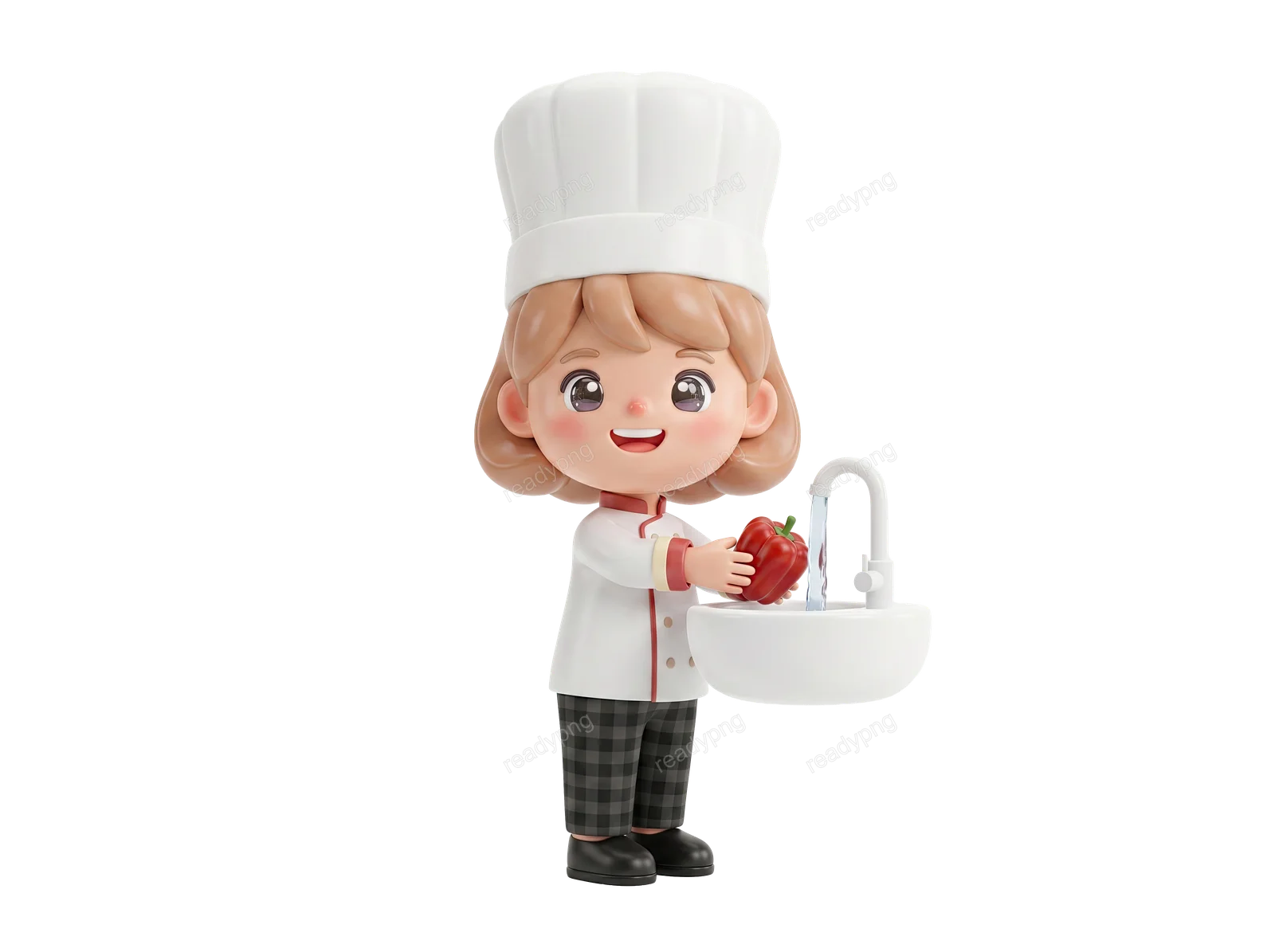 Chef Washing Vegetables