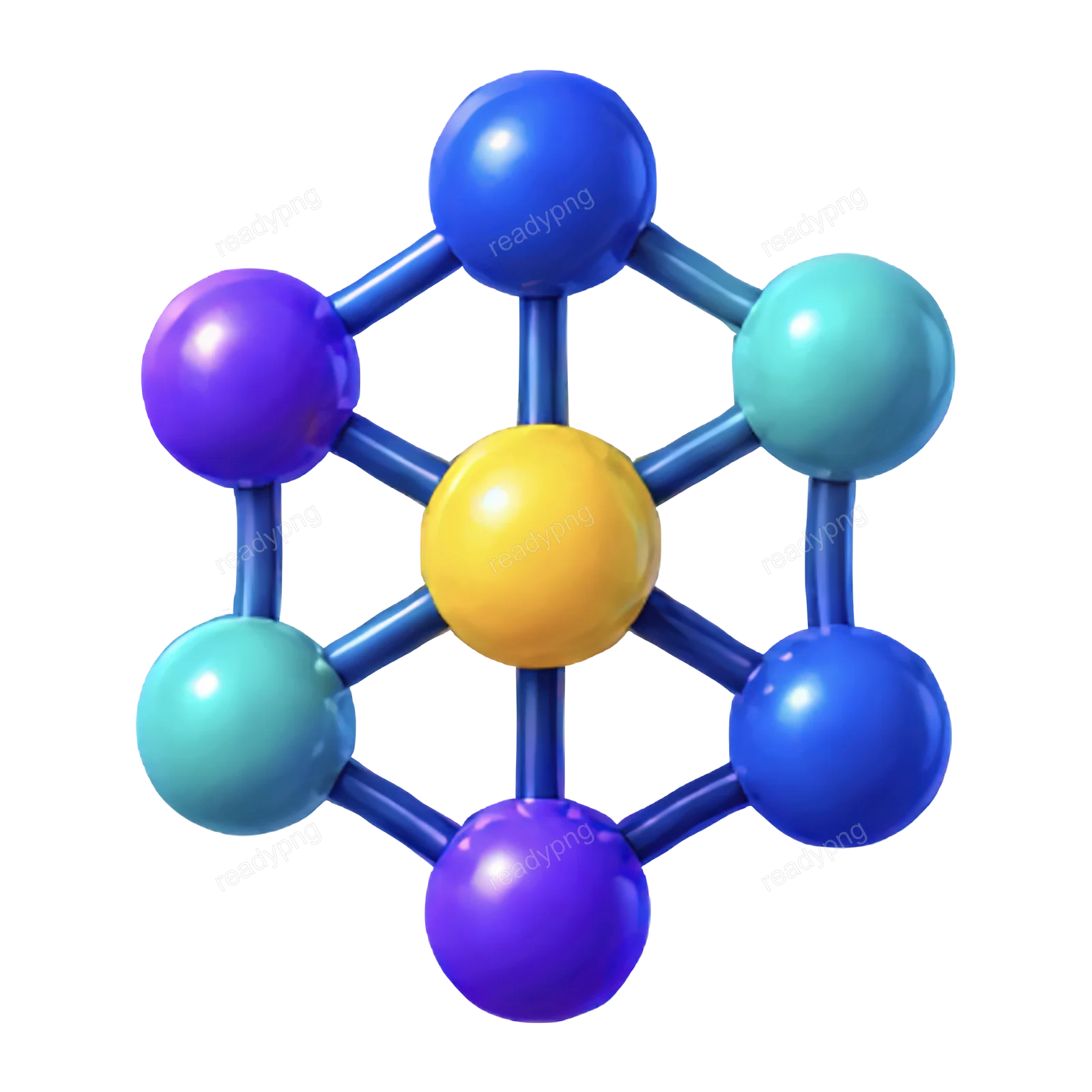 Colorful Molecular Model