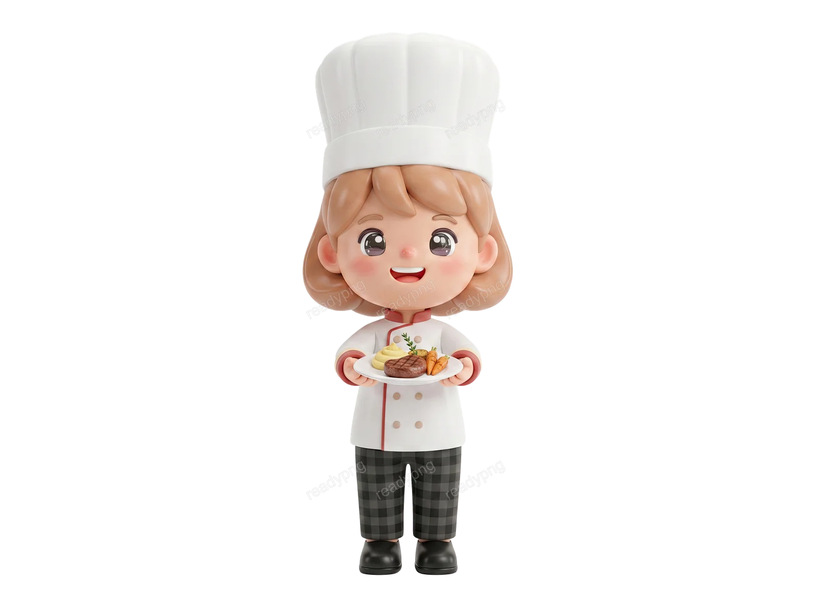Chef Holding Plate of Fried Food