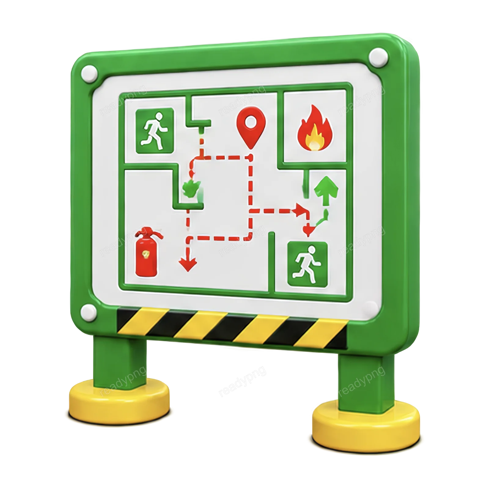 Safety Map Sign