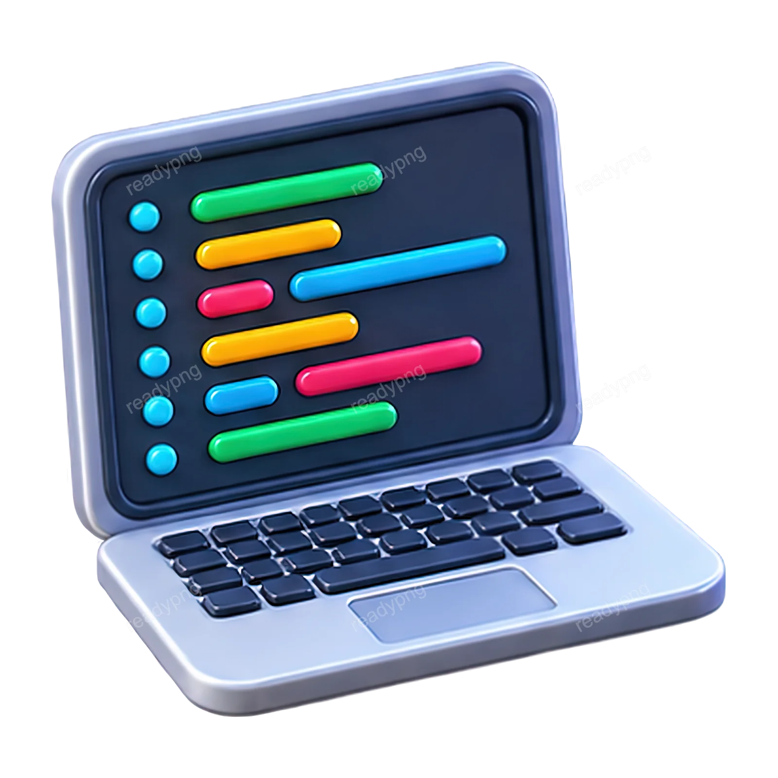 Colorful Coding Laptop