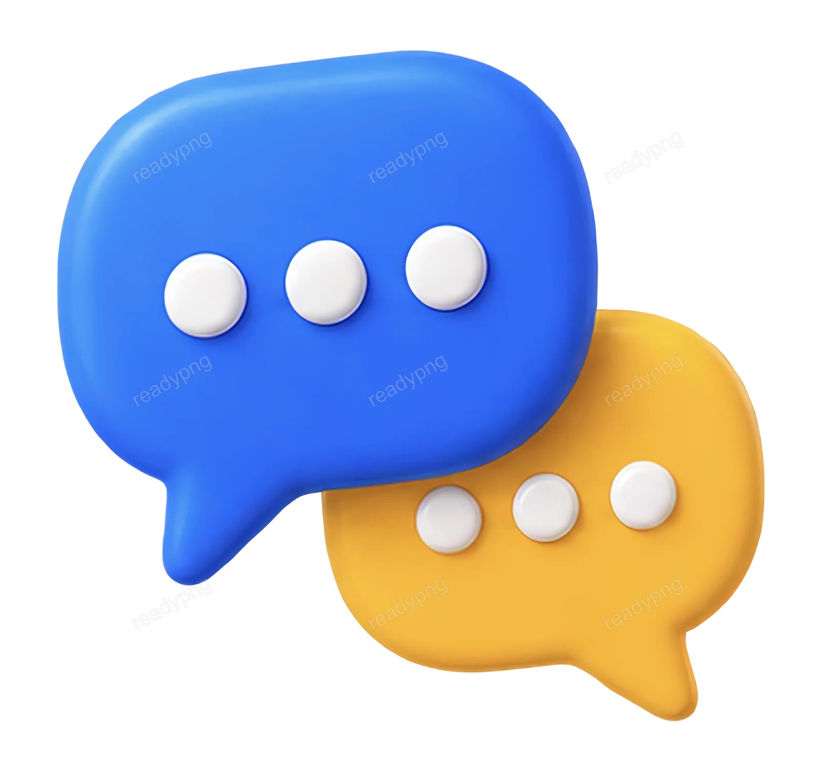Stylized Blue Chat Bubble