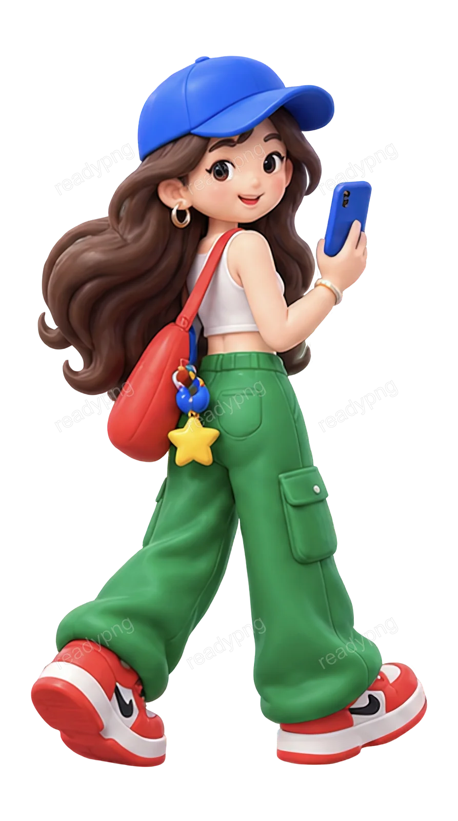 Character with Smartphone