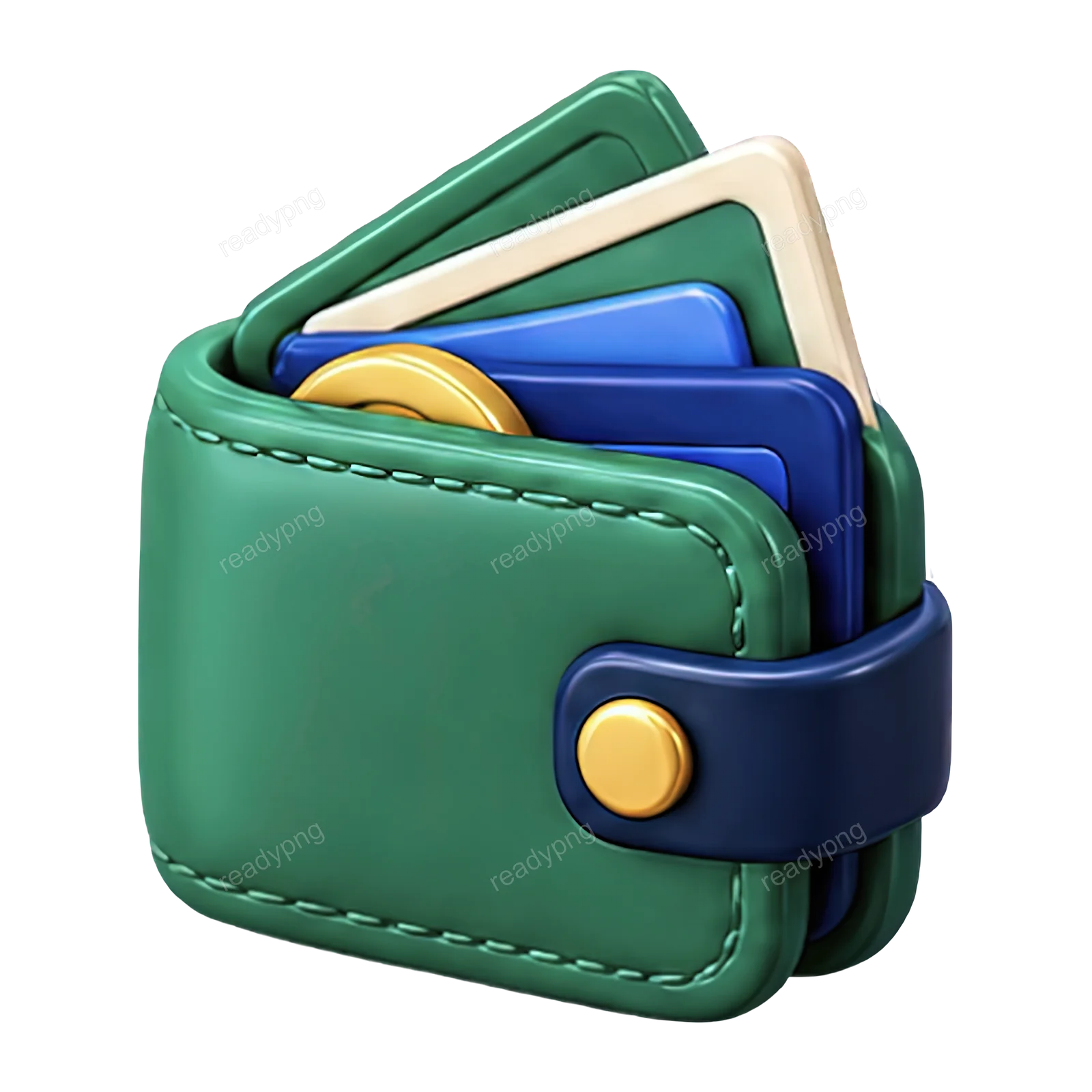 Colorful Wallet with Cards