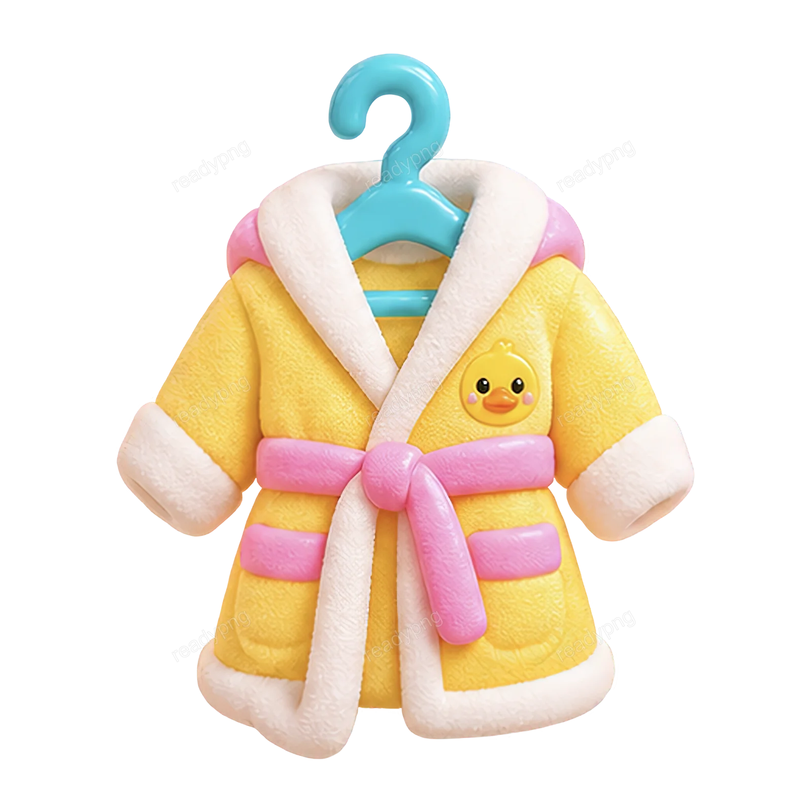Yellow Bathrobe with Duck