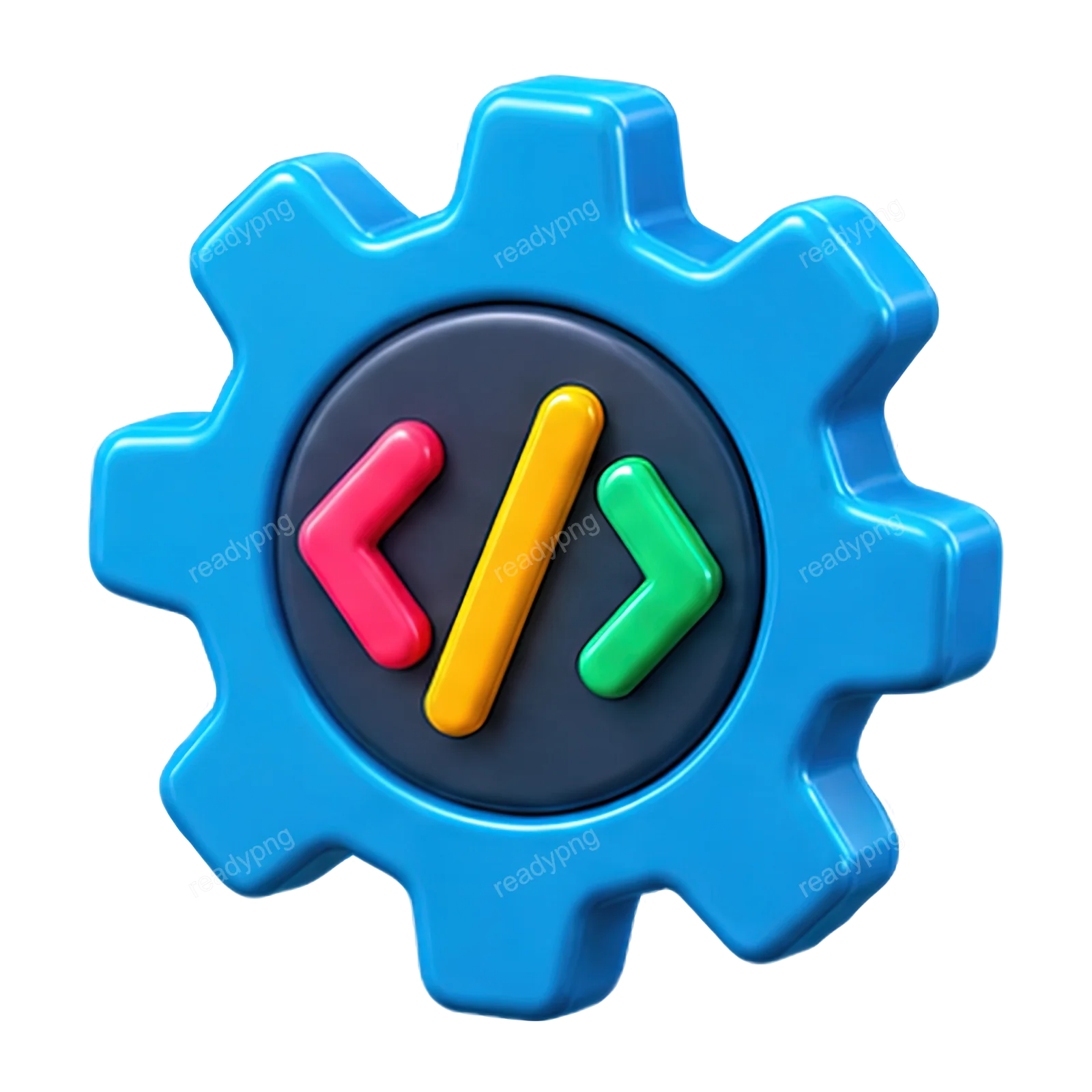 Colorful Coding Gear Icon