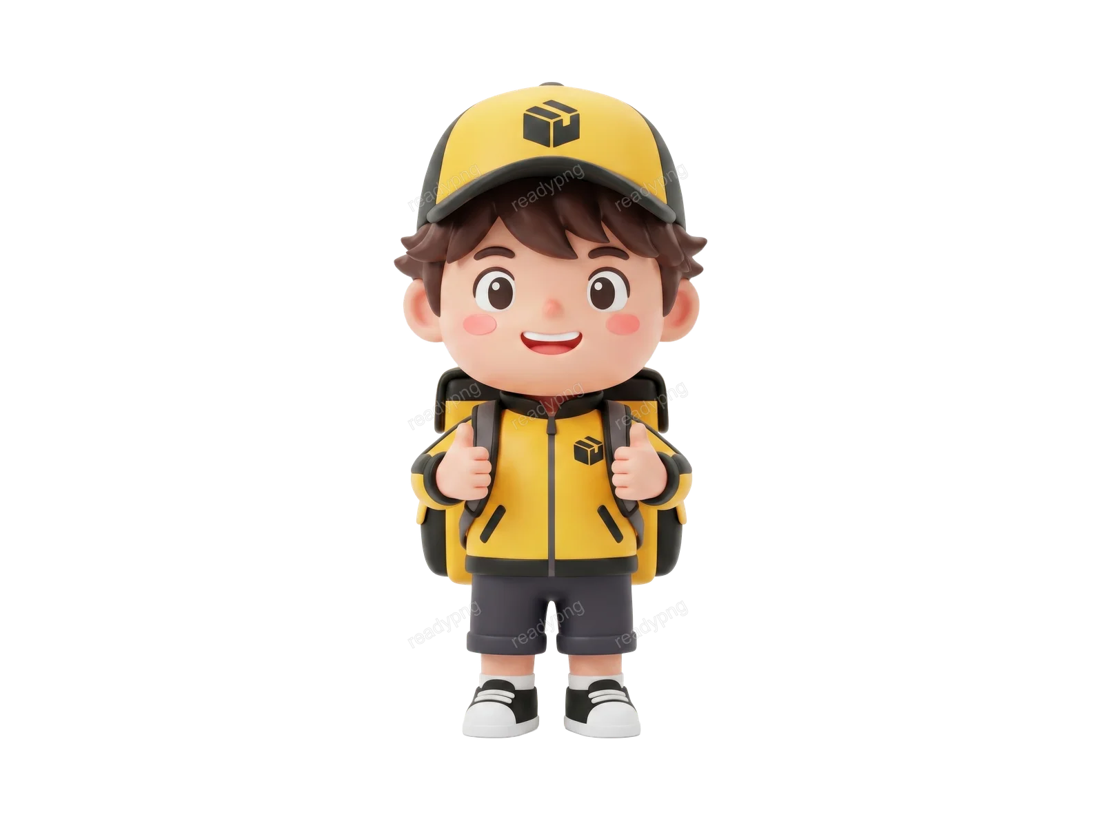 Delivery Boy with Backpack