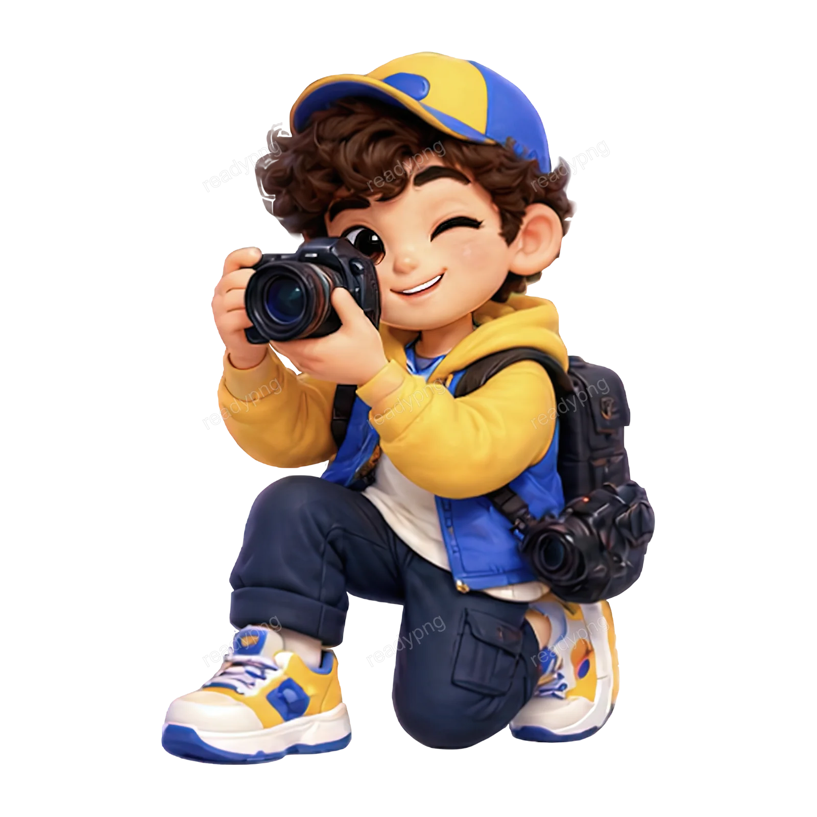 Young Photographer Character
