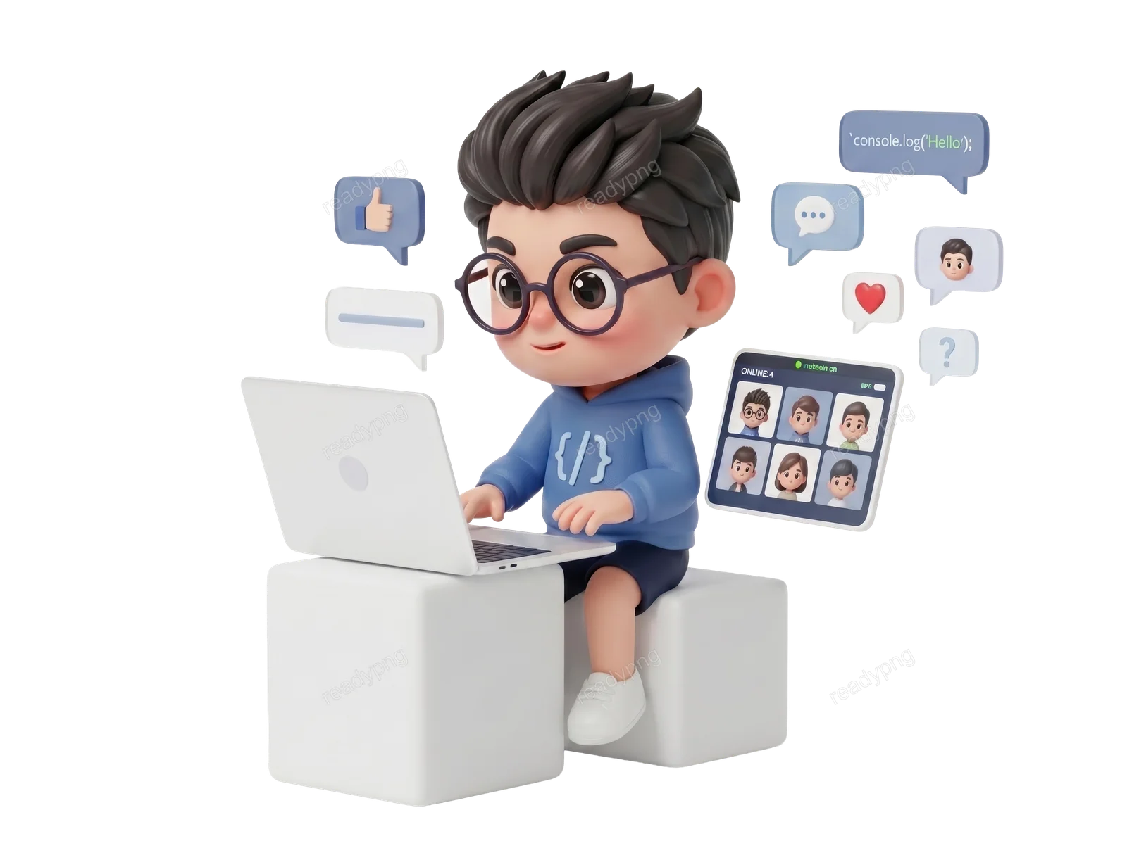 Character with Chat Interface
