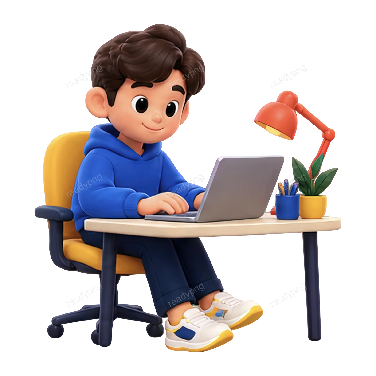 Character Typing on Laptop