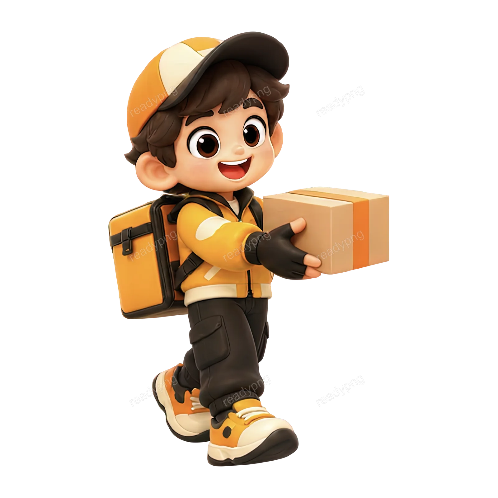 Delivery Character with Package