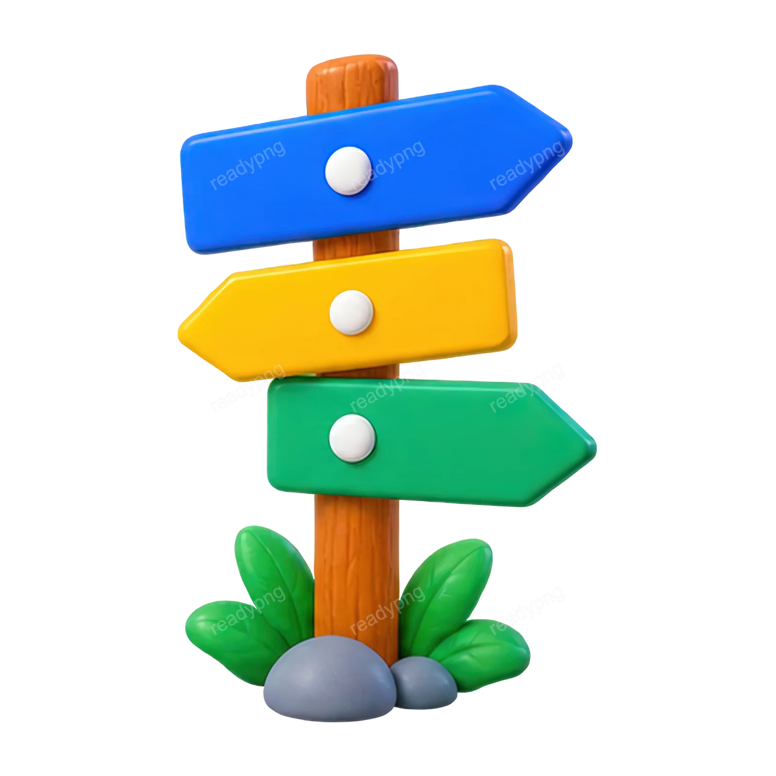 Colorful Directional Signpost