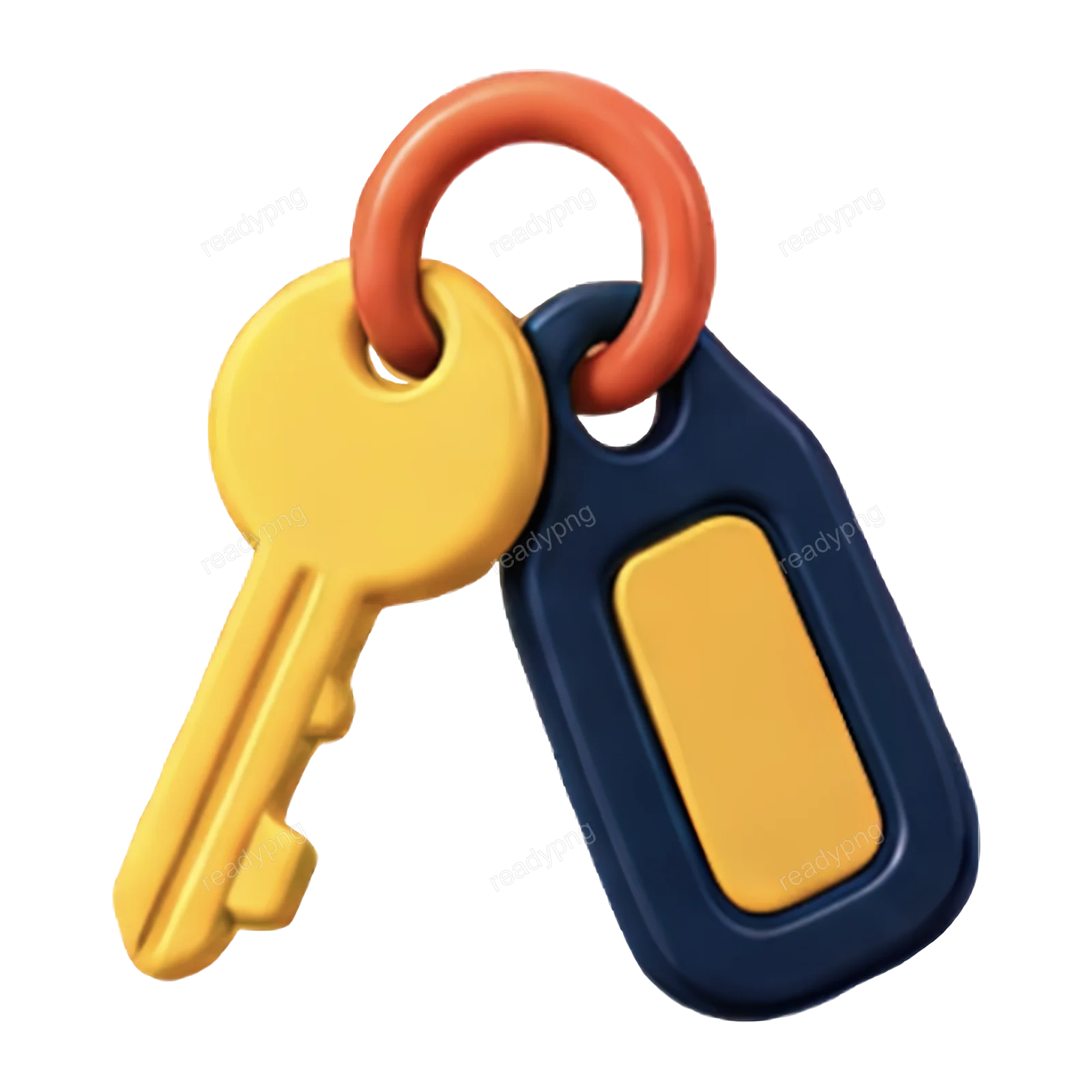 Colorful Key and Fob