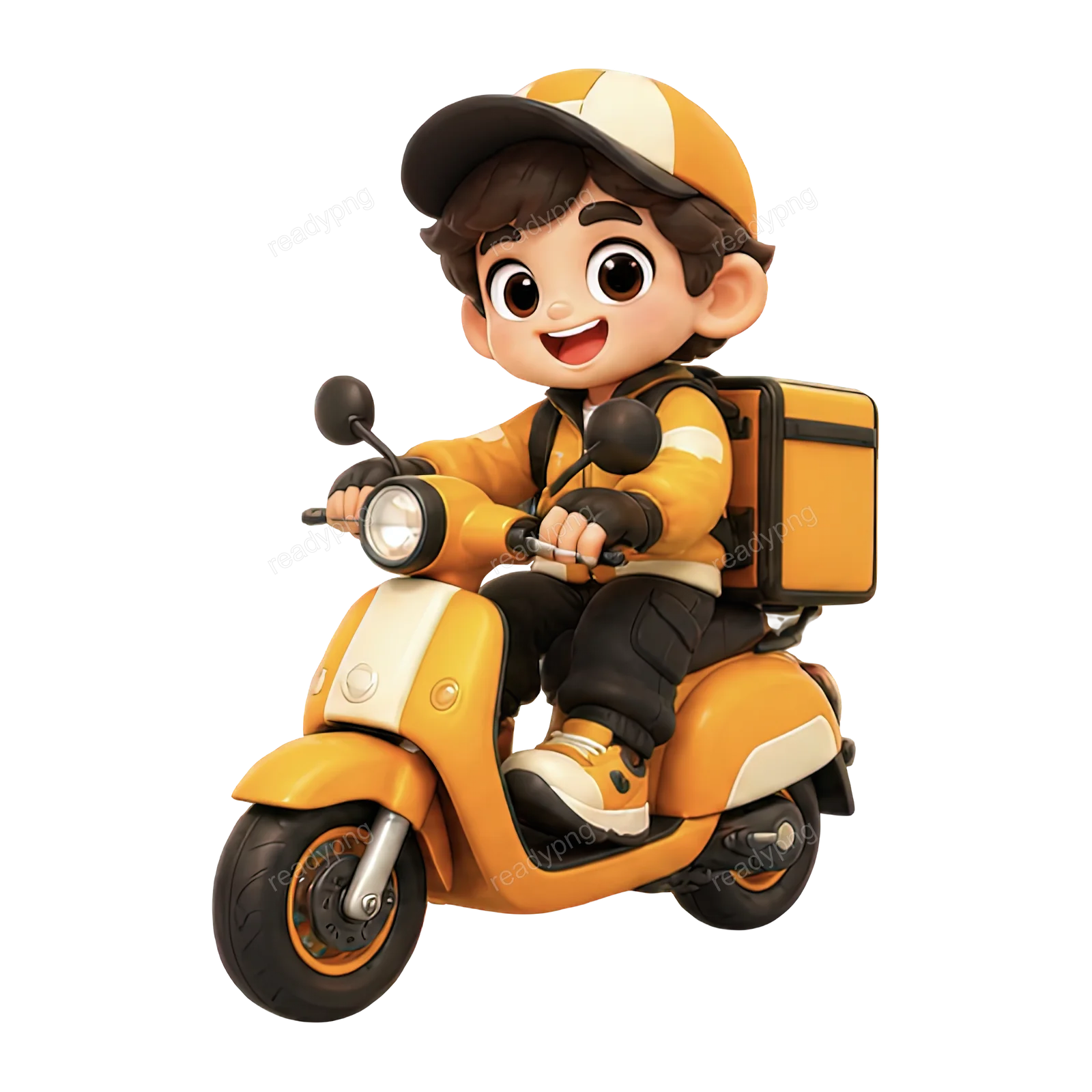 Delivery Character on Scooter