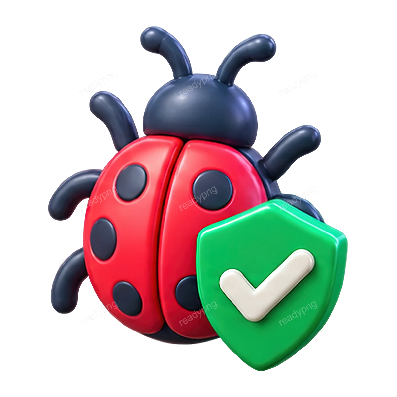 Ladybug with Shield