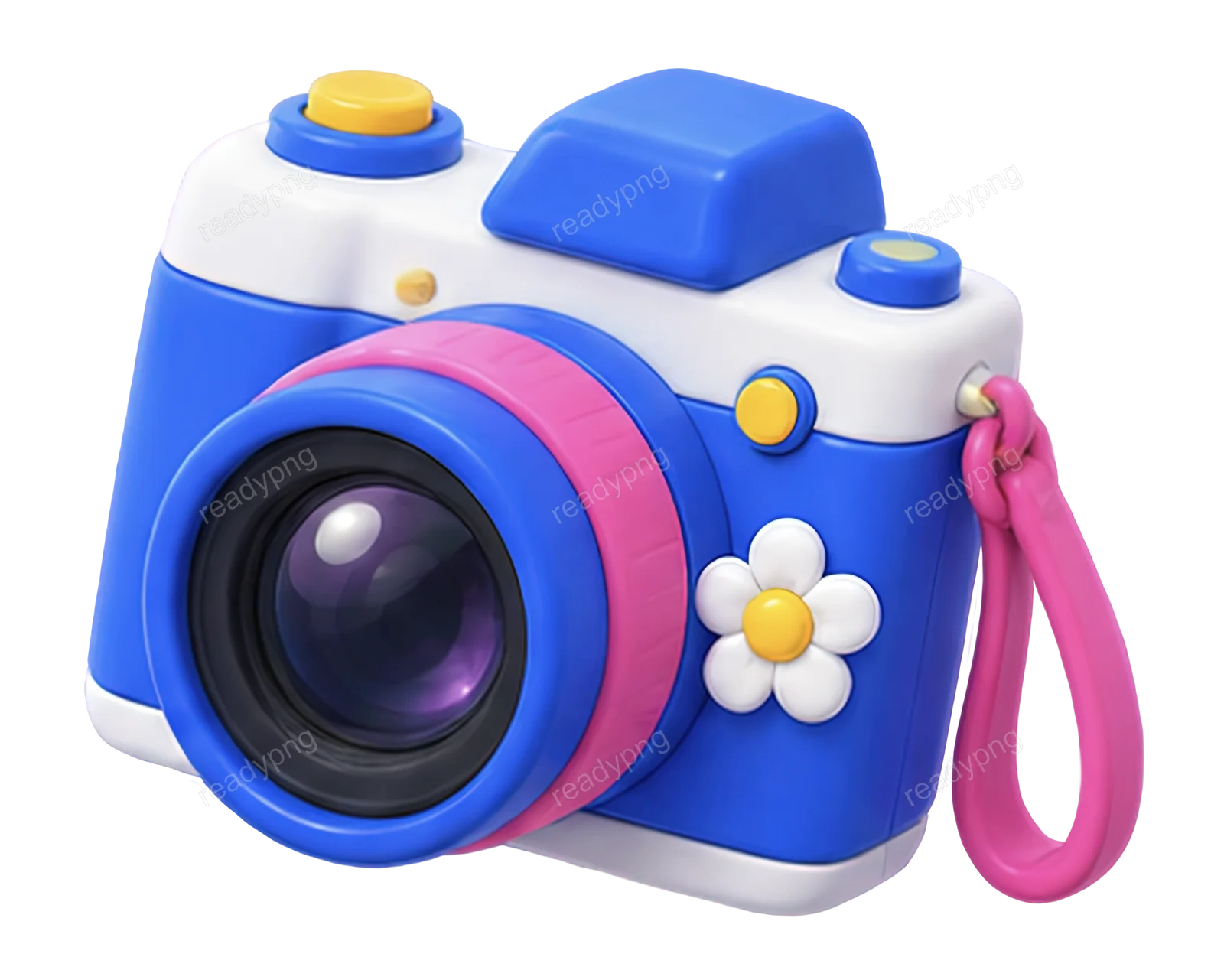Toy Camera with Flower Design