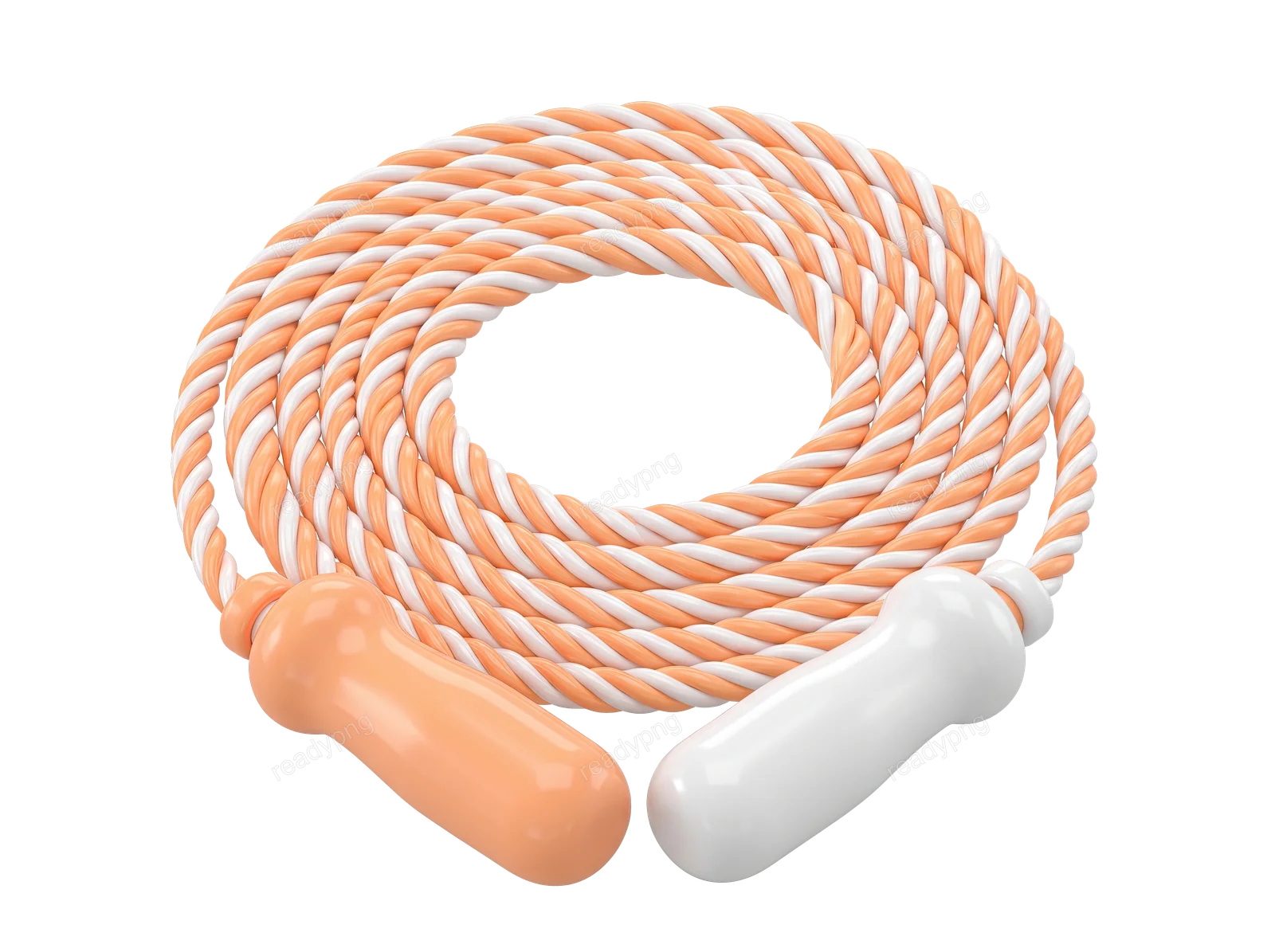 Jump rope with orange handles