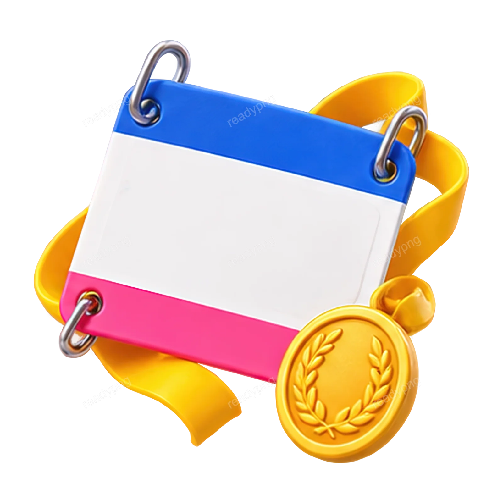 Achievement Badge with Ribbon