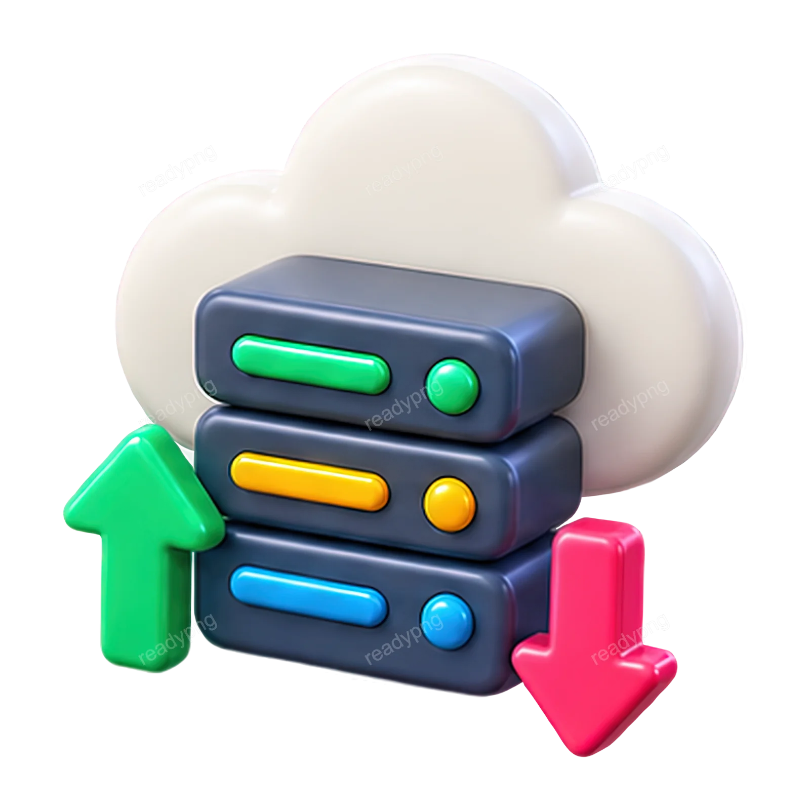 Cloud Data Storage Icon
