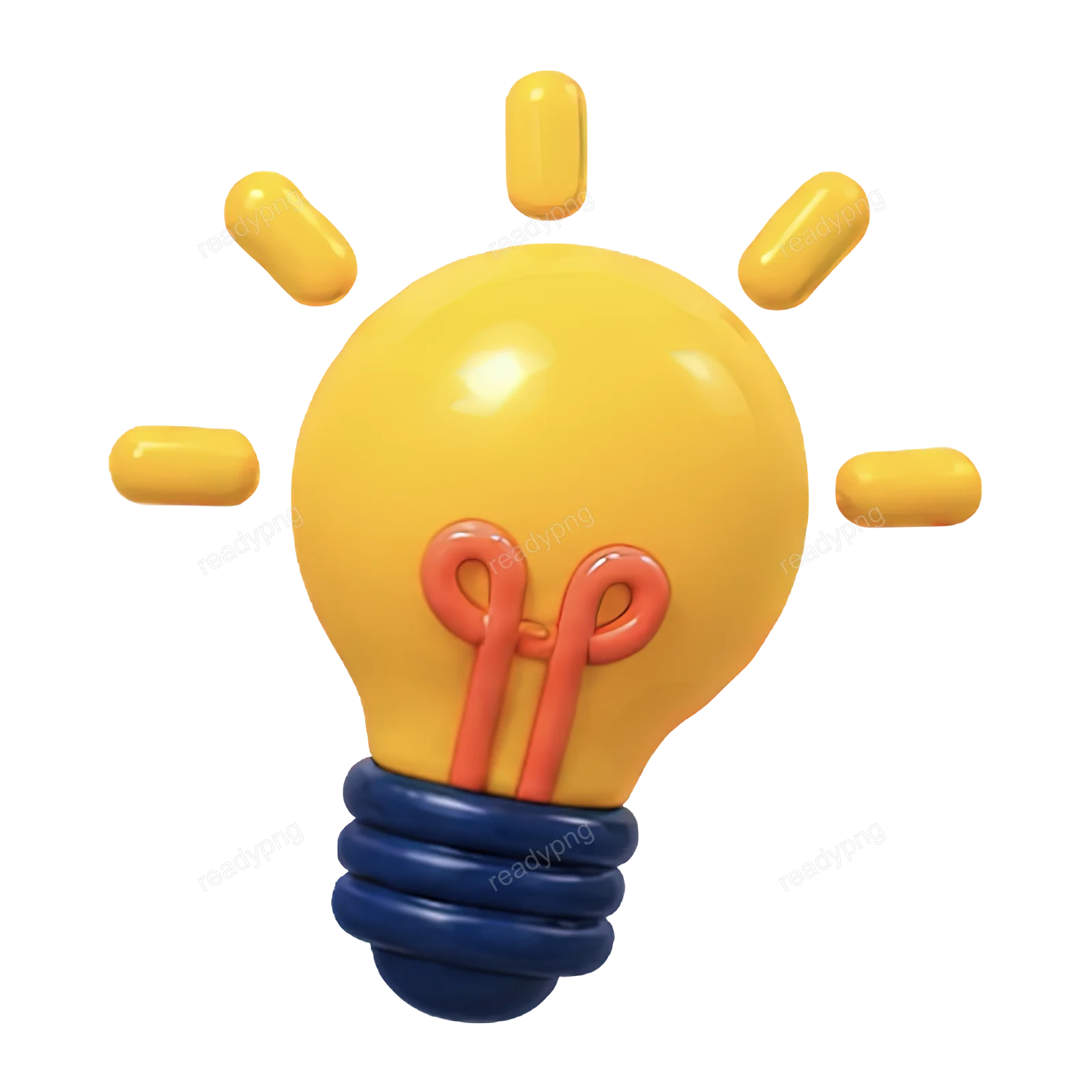 Playful Light Bulb Icon