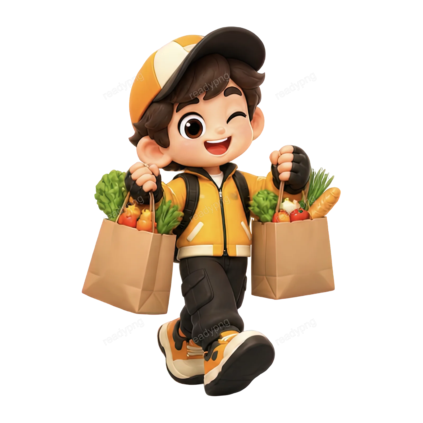 Grocery Delivery Character