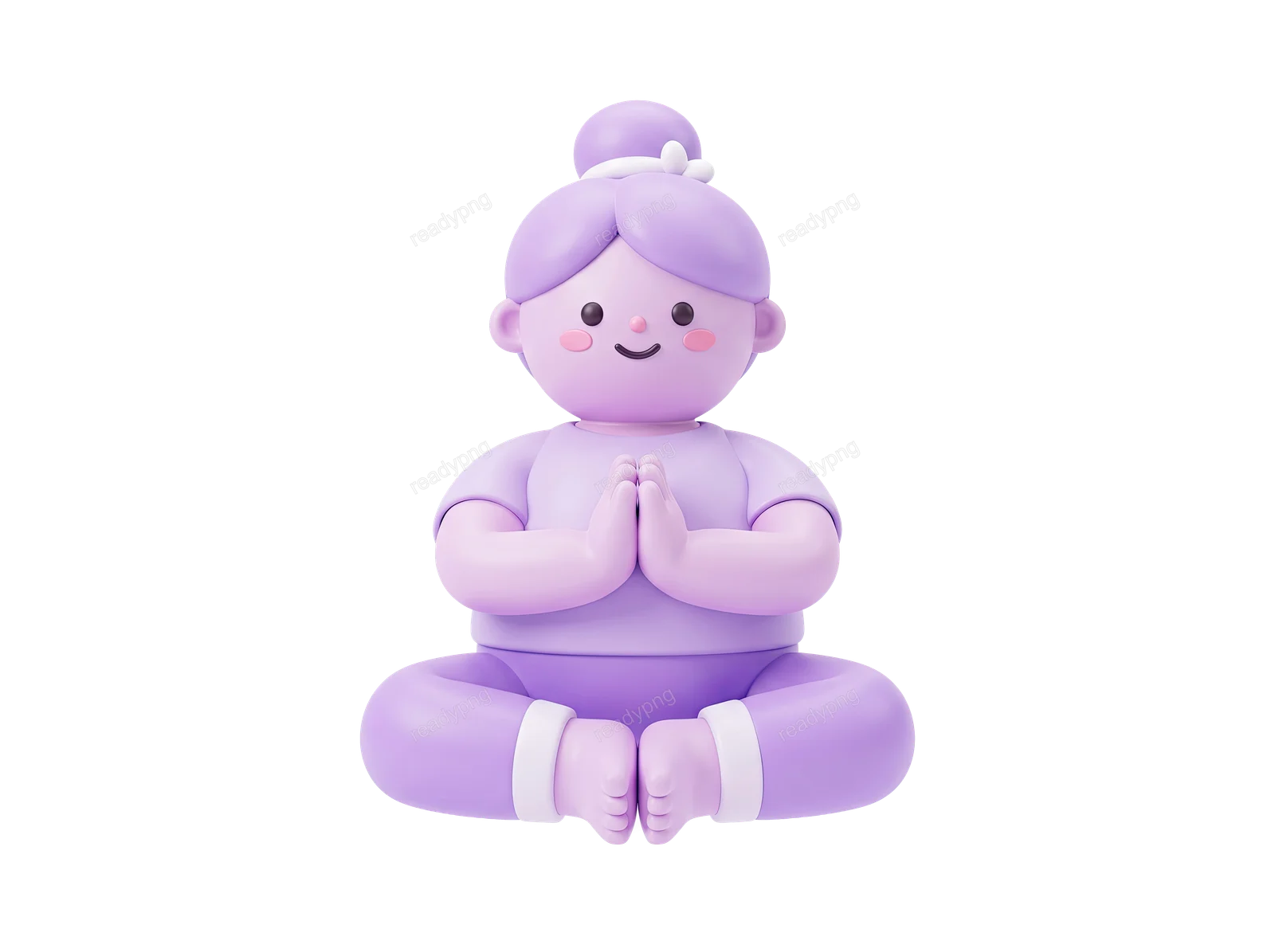 Yoga figure in meditation pose