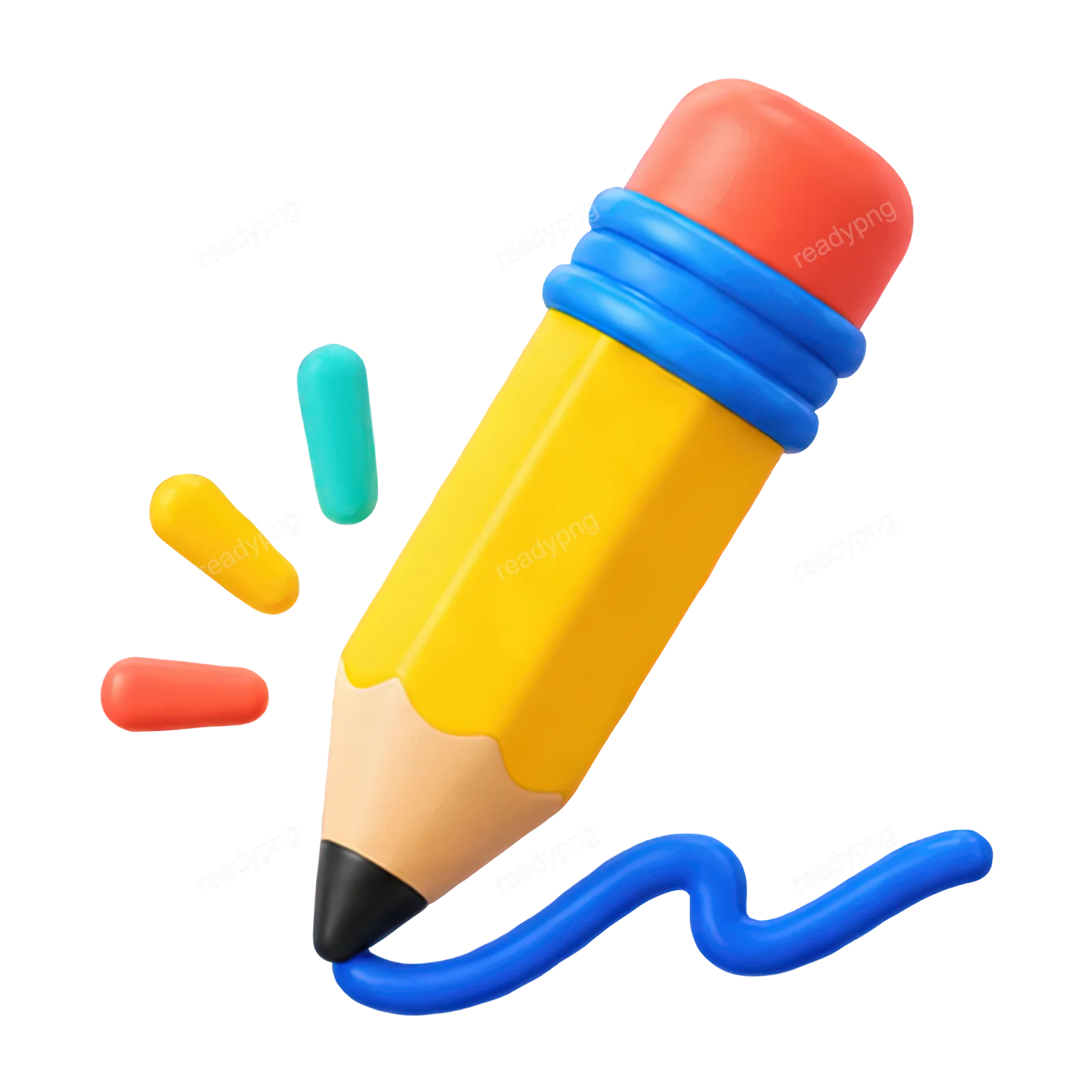 Colorful Pencil with Eraser