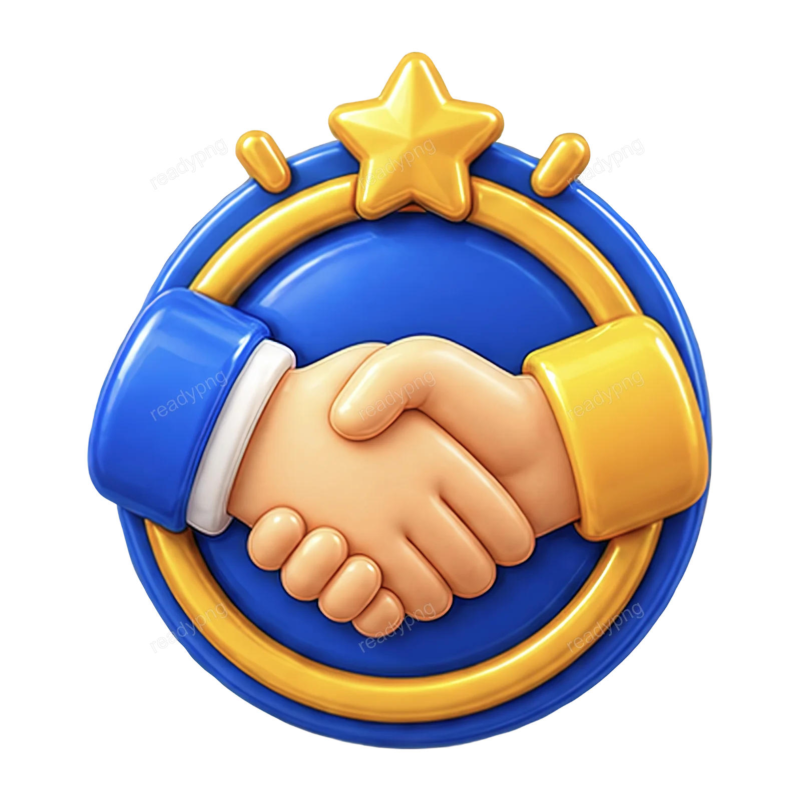 Handshake Badge