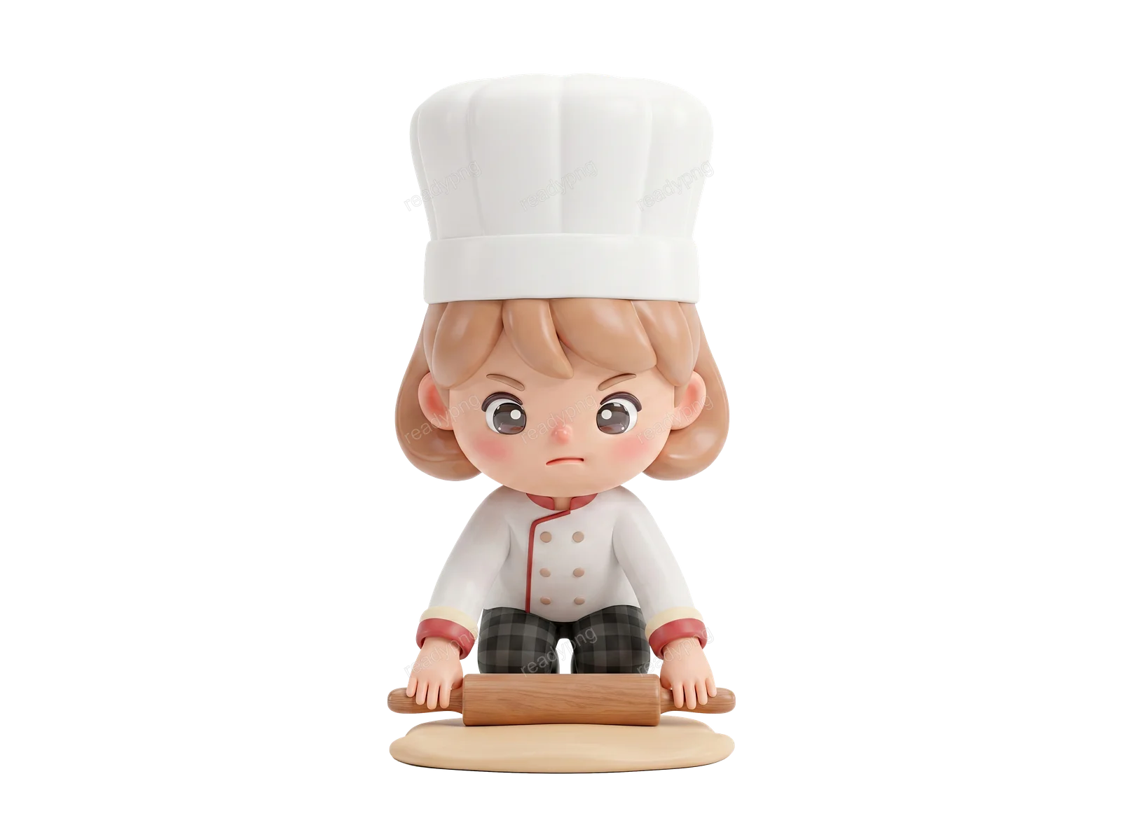 Chef Rolling Dough