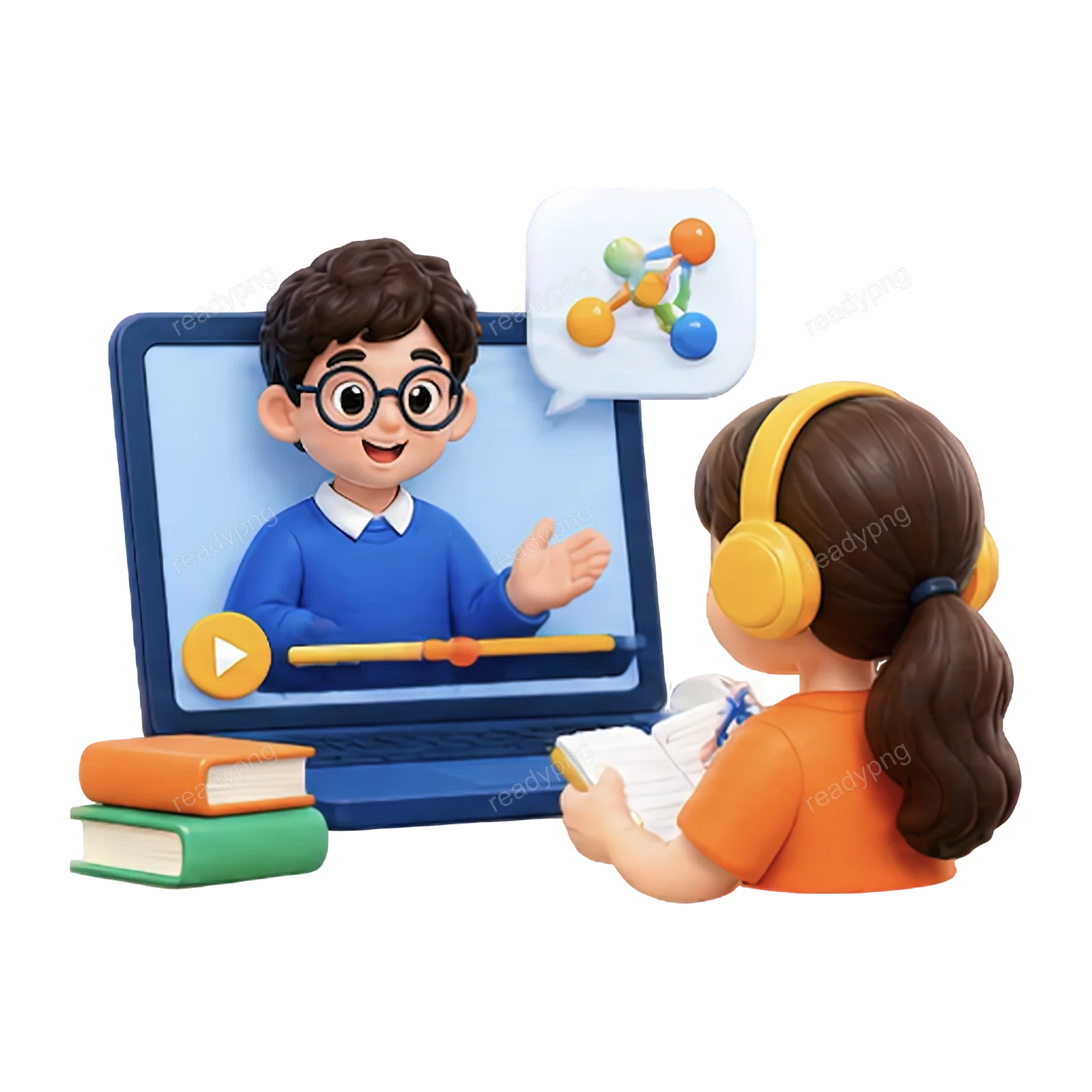 Student Engaging in Online Class
