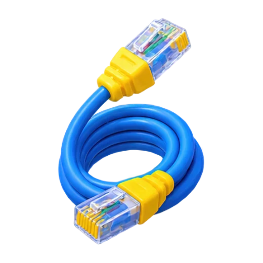 Coiled Ethernet Cable