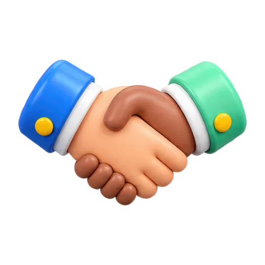 Stylized Handshake Icon