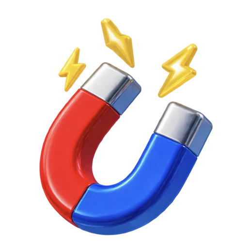 Magnet with Lightning