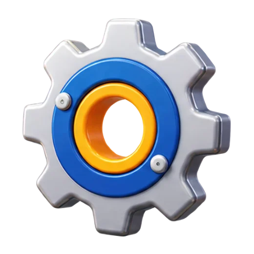 Colorful Gear Icon