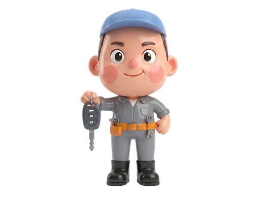 Mechanic with Car Keys
