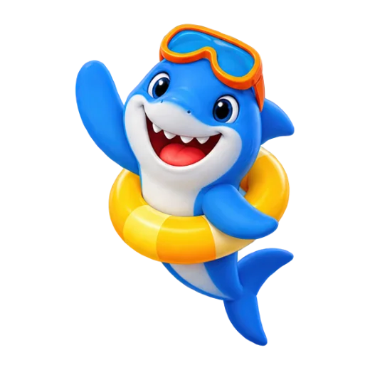 Cheerful Shark with Float