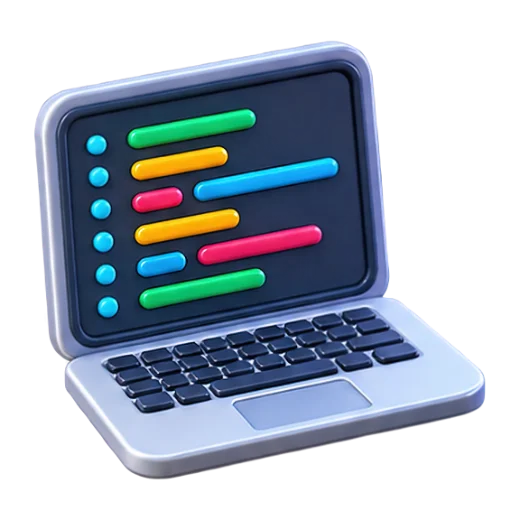Colorful Coding Laptop
