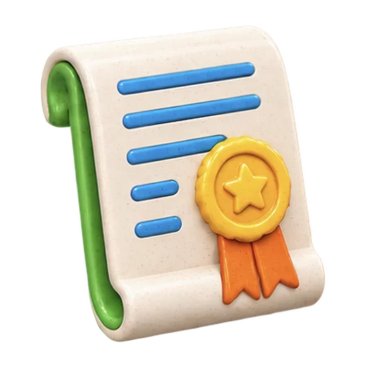 Certificate with Ribbon