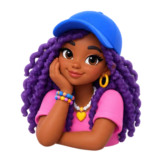 Cheerful Girl with Cap