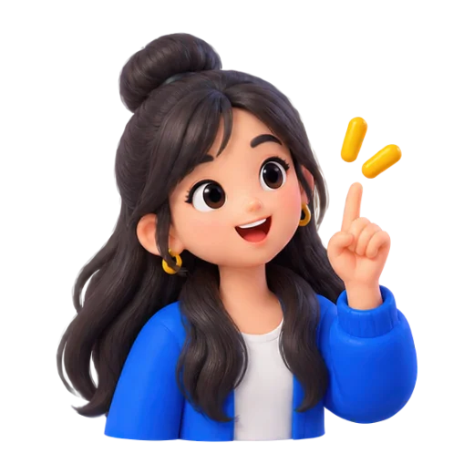 Character with Idea Gesture