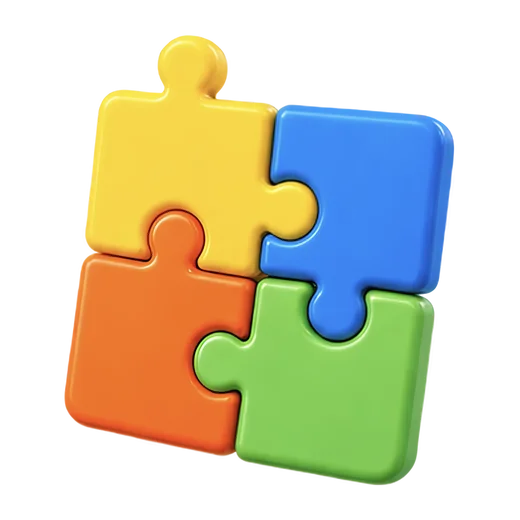 Colorful Puzzle Pieces