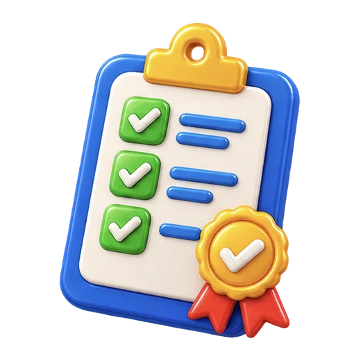Checklist with Badge