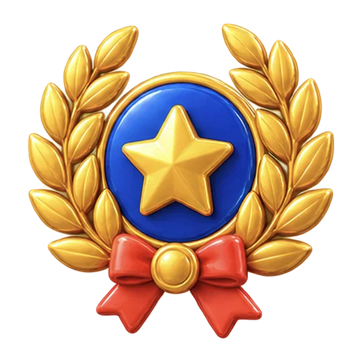 Laurel Badge with Star
