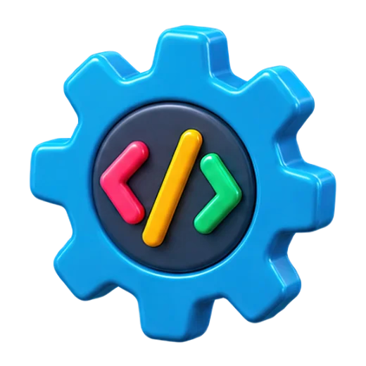 Colorful Coding Gear Icon