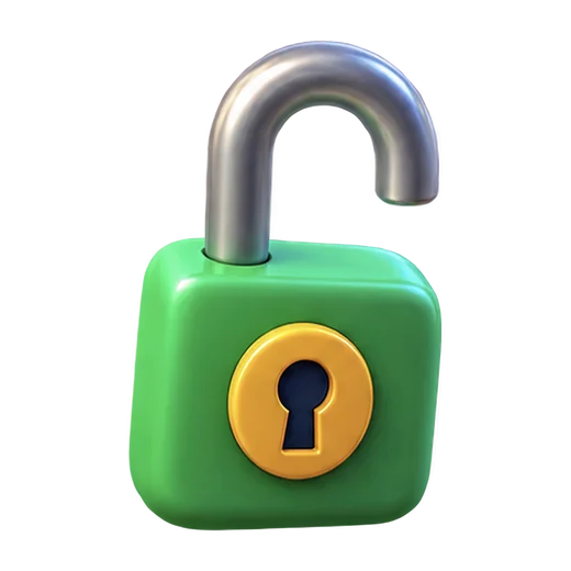 Unlocked Padlock
