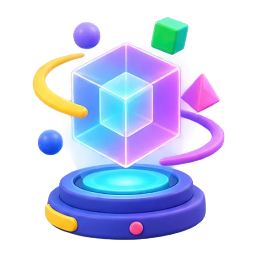 Holographic cube display