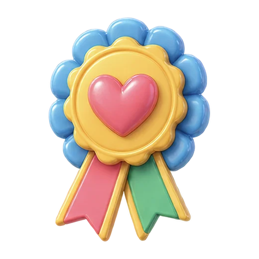 Medal with Heart