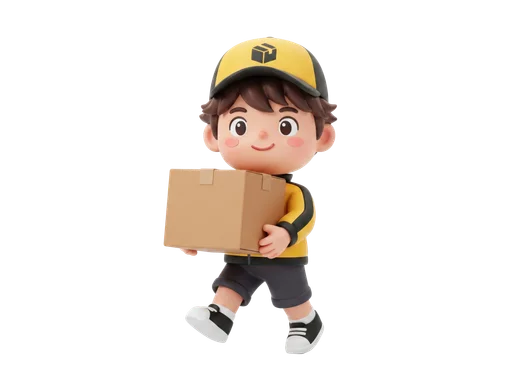 Delivery Boy with Box