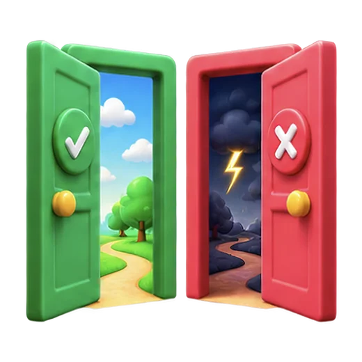 Open and Closed Doors