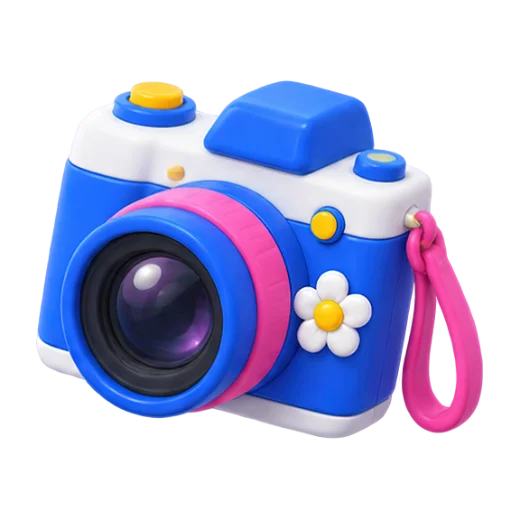 Toy Camera with Flower Design